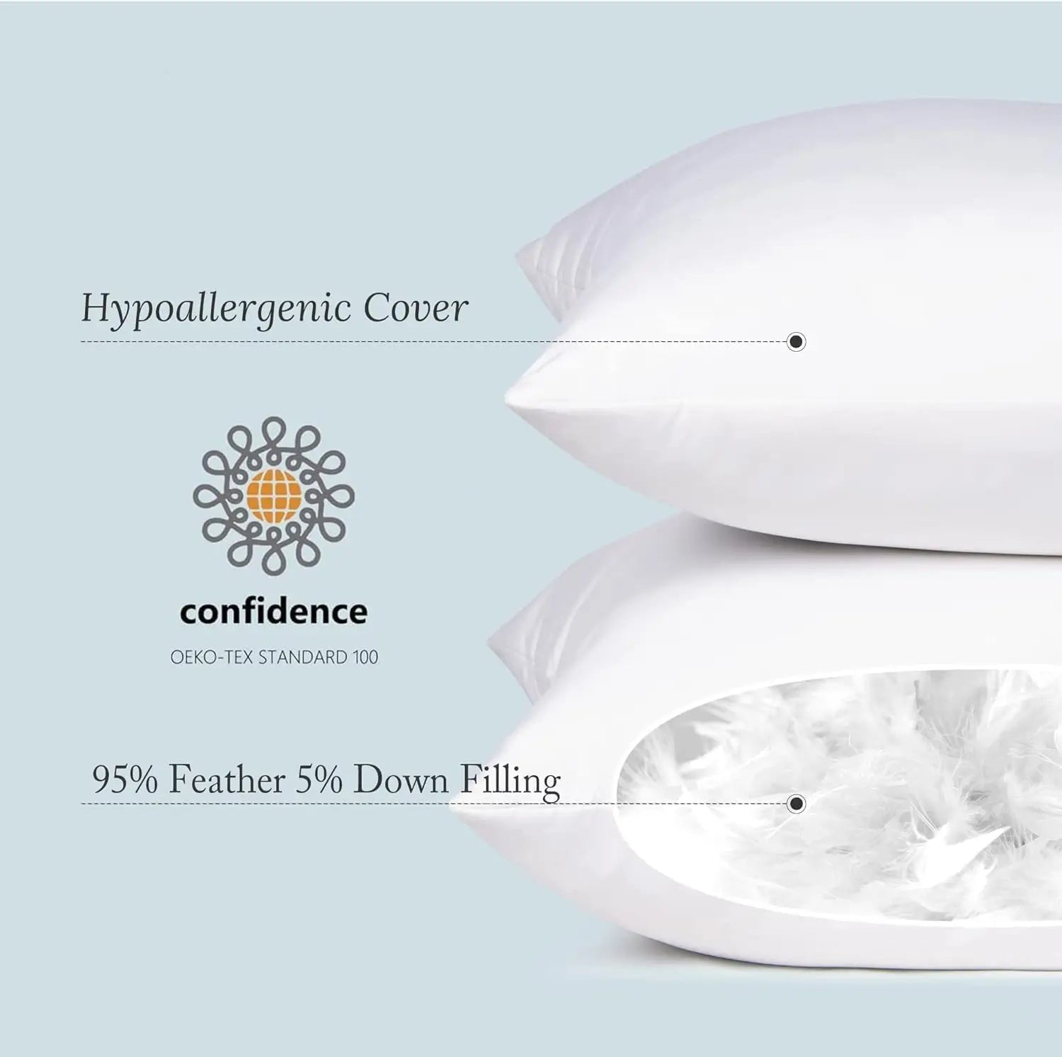 28x28 Feather Down Pillow Insert