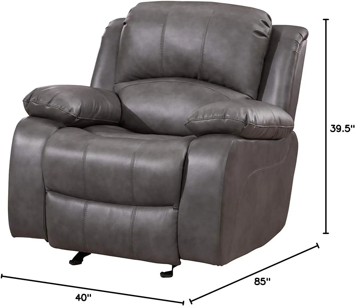 3PC Bonded Leather Reclining Set