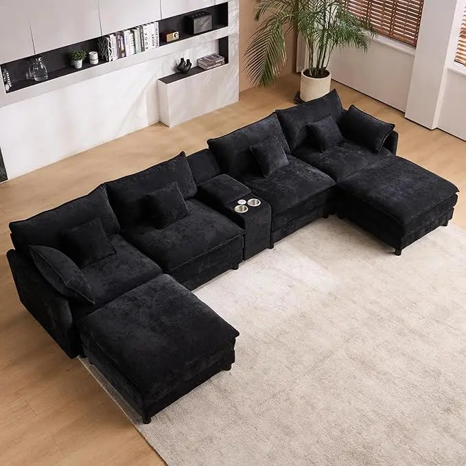 145" Oversized Modular Sectional U-Shaped