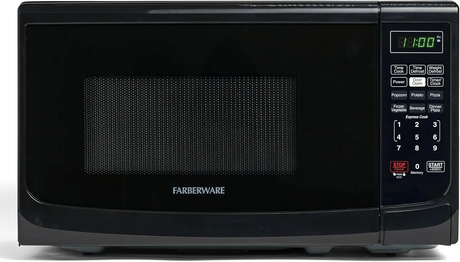 Compact 0.7 CF Microwave, 700 Watts, Black