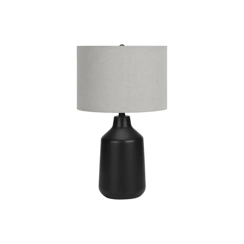 Contemporary 24" Table Lamp Black Concrete