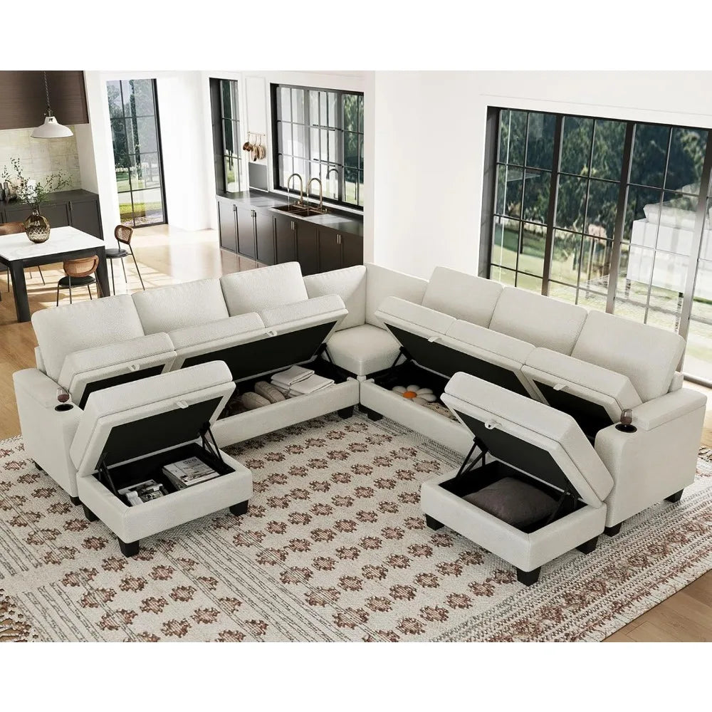 Modular Sectional Sofa w/Storage