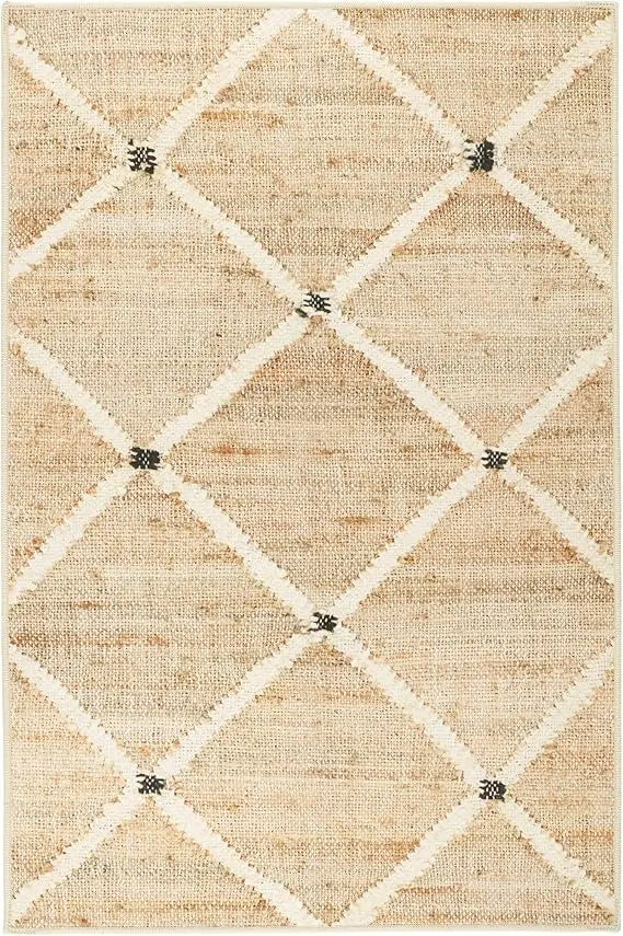 Machine Washable Diamond Accent Rug - 4x6