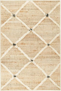Machine Washable Diamond Accent Rug - 4x6