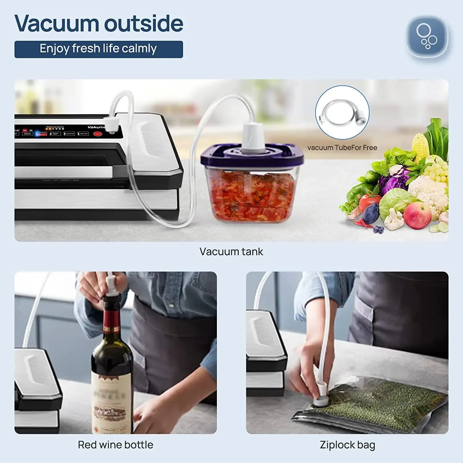 Kitchen Automatic Commercial Household Food Vacuum Sealer