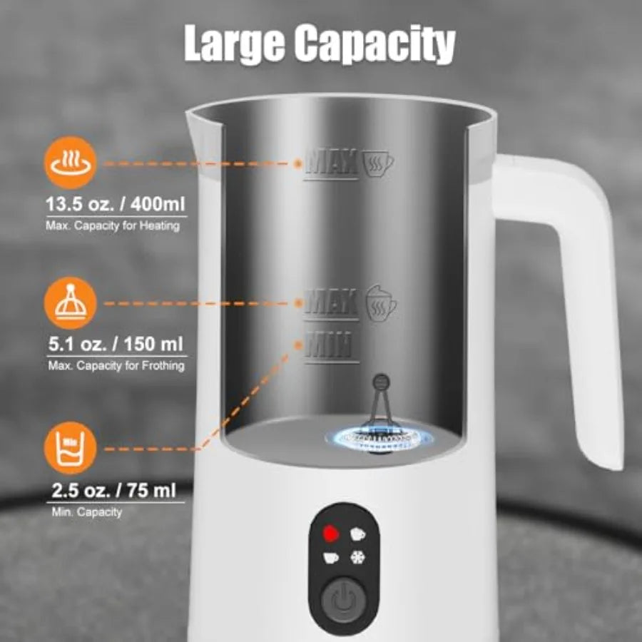 Milk Frother for Latte Cappuccino Macchiato Stainless