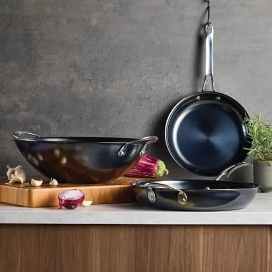Carbon Steel Frying Pan Compatible W/All Cooktops