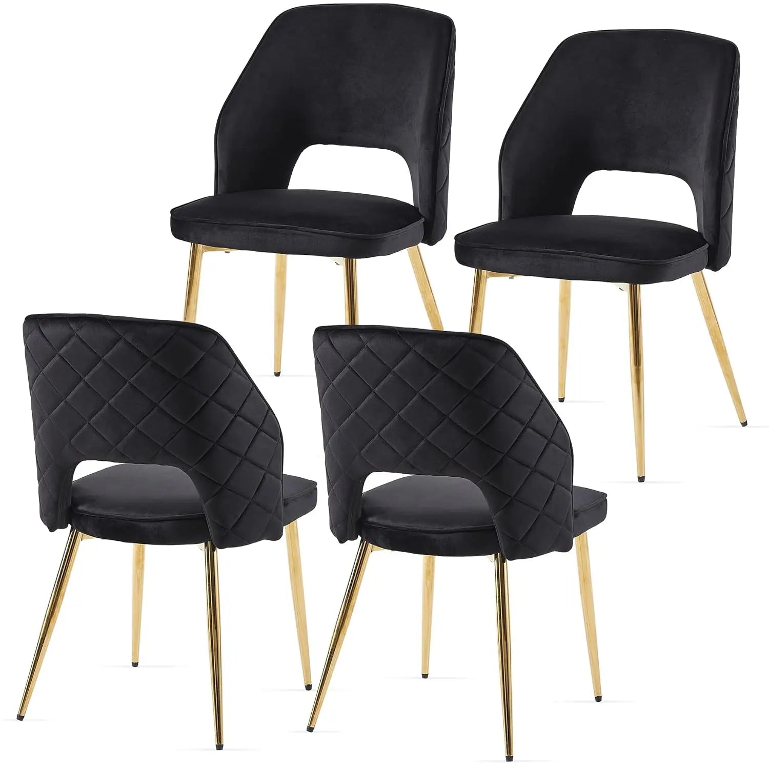 4 Modern Forest Green Velvet