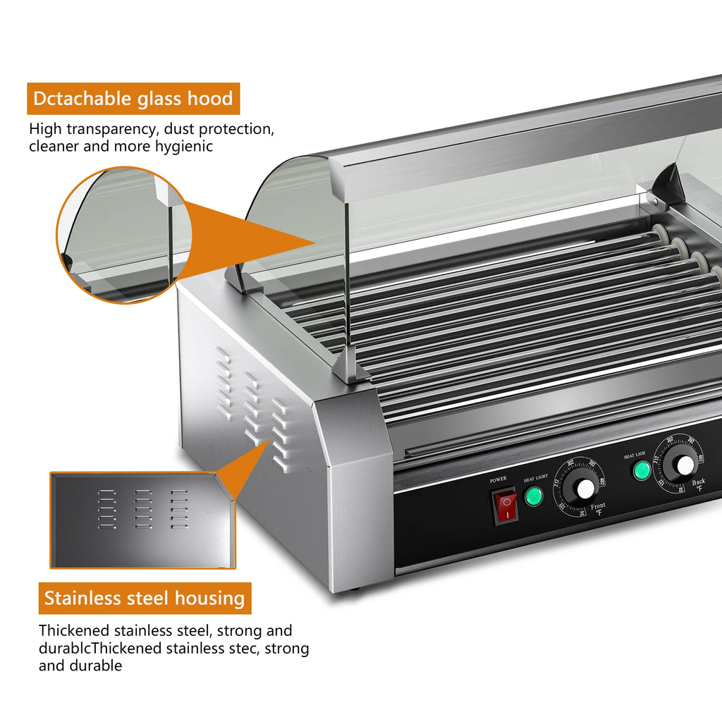 Commercial-Grade 7-Roller 18-Capacity, Smart Dual-Zone