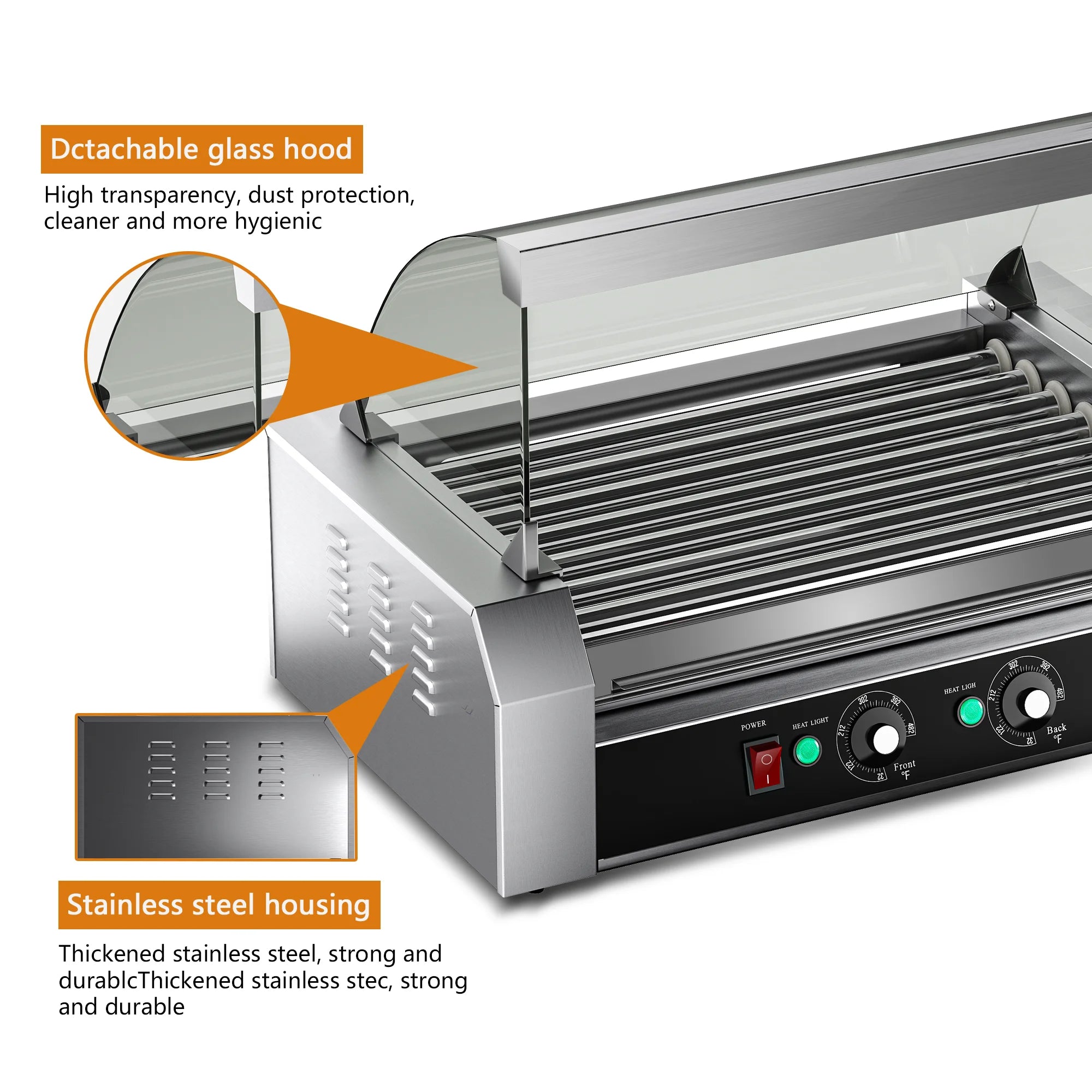 Commercial-Grade 7-Roller 18-Capacity, Smart Dual-Zone