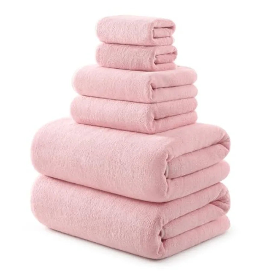 2 Bath Sheets, 2 Hand Towels, 2 Washcloths
