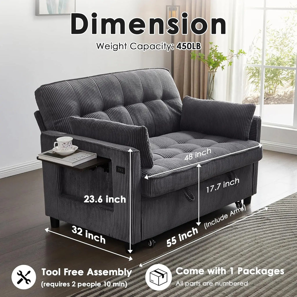 55: Sleeper Sofa Bed