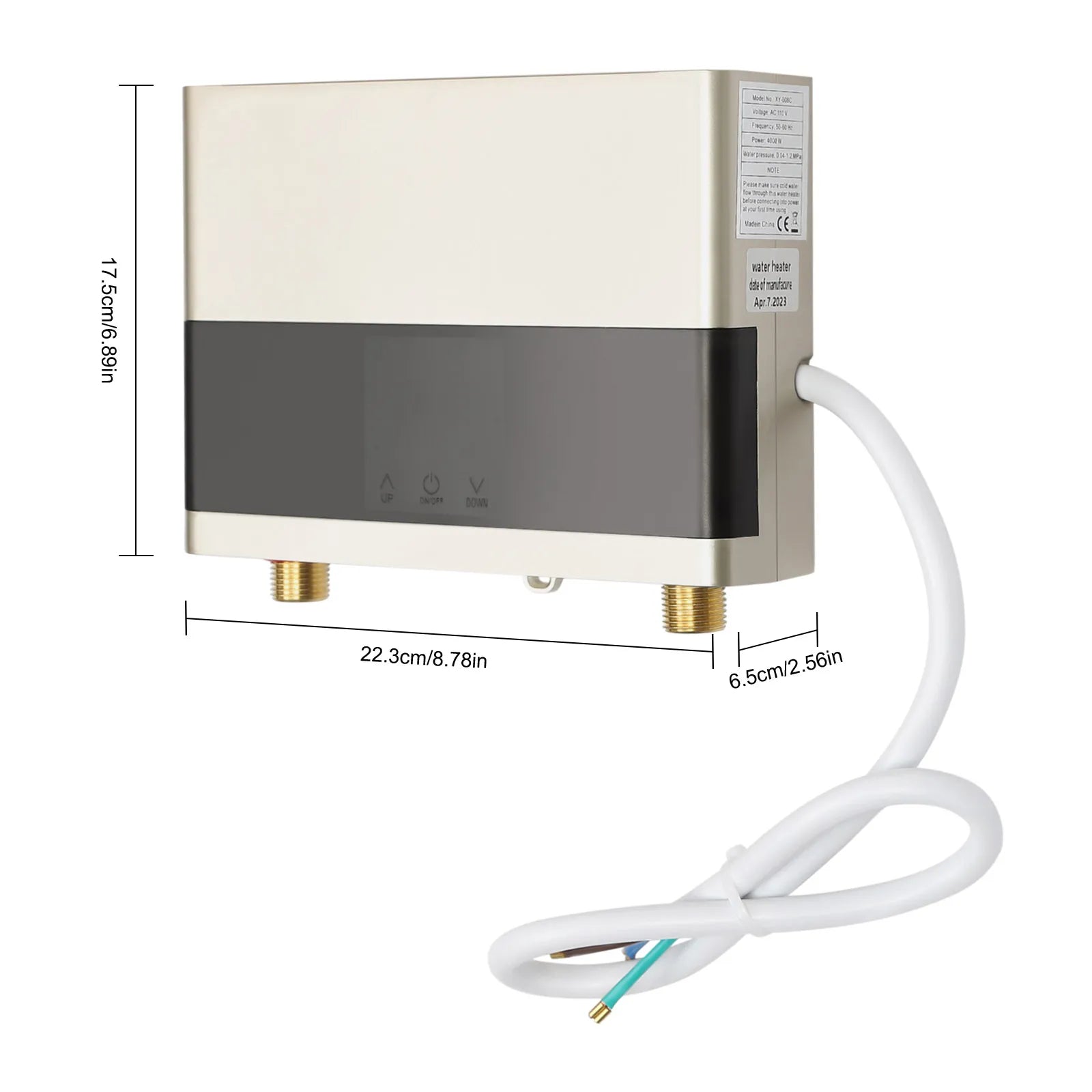 Smart Electric Water Heater, 1300-4000W Adjustable