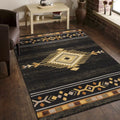 5'3"x7'3" Tribes Black Southwest