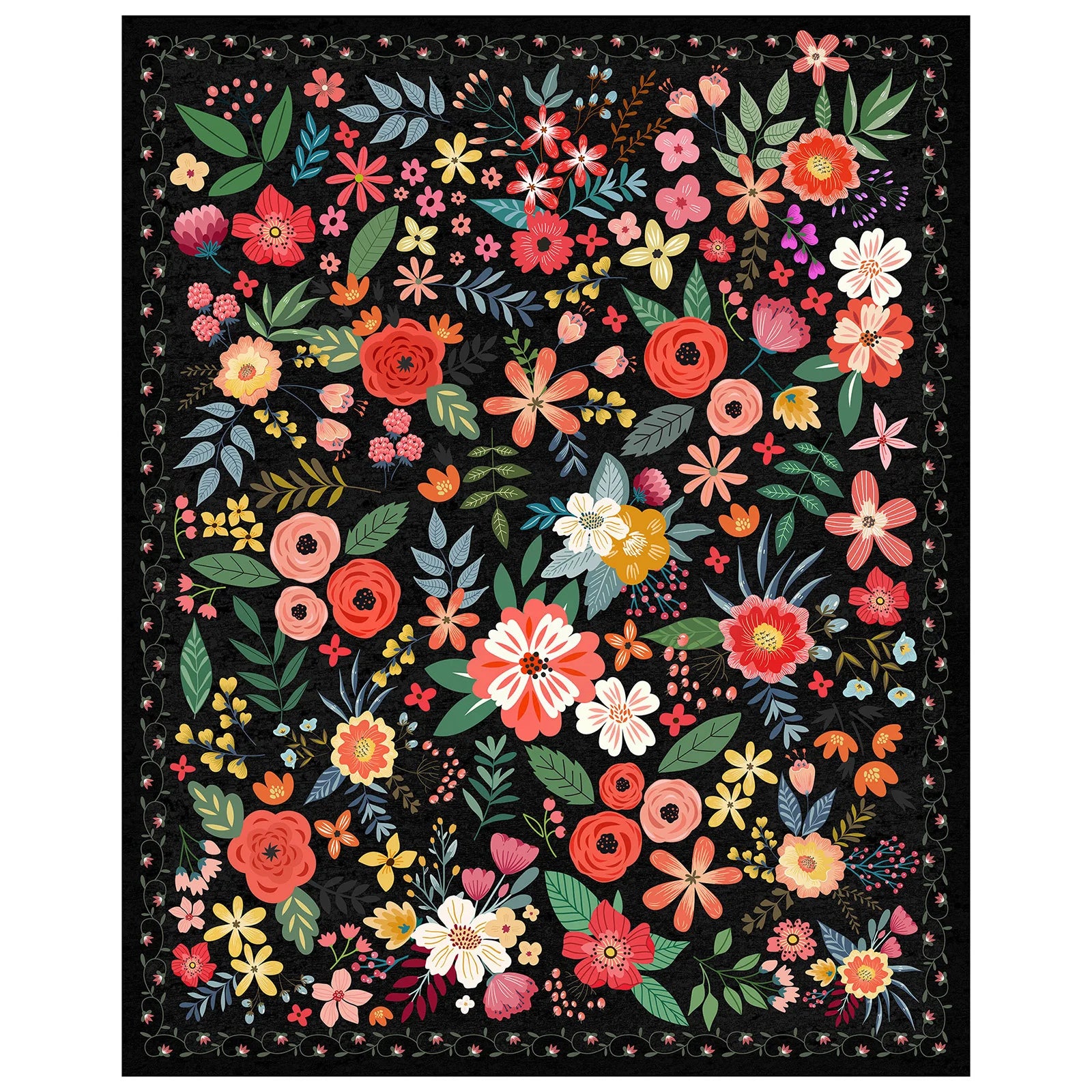 8' X 10' Area Rug Boho Washable