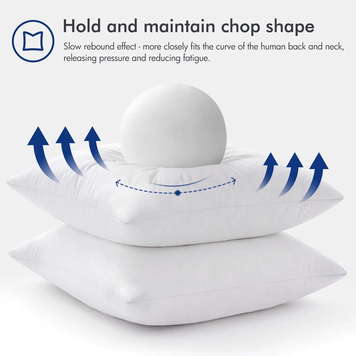 2 Down Feather Pillow Inserts 22x22