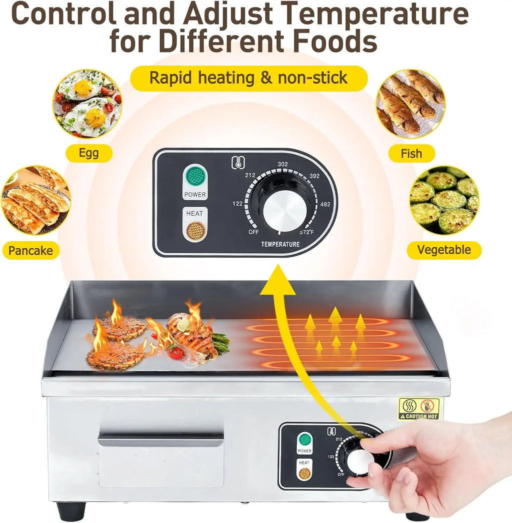 Electric Grill 3000W Electric Countertop Grill 110V