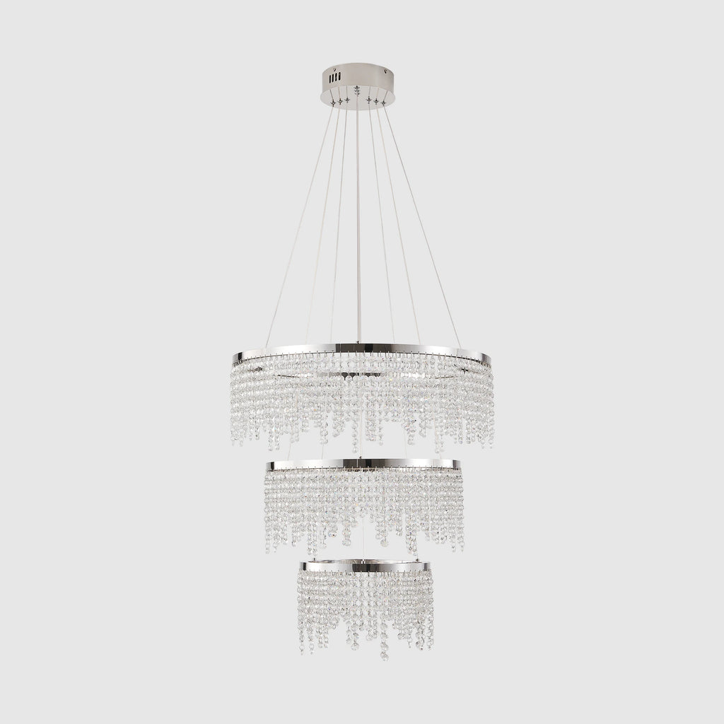 Luxury Round 23.6" Crystal Chandelier