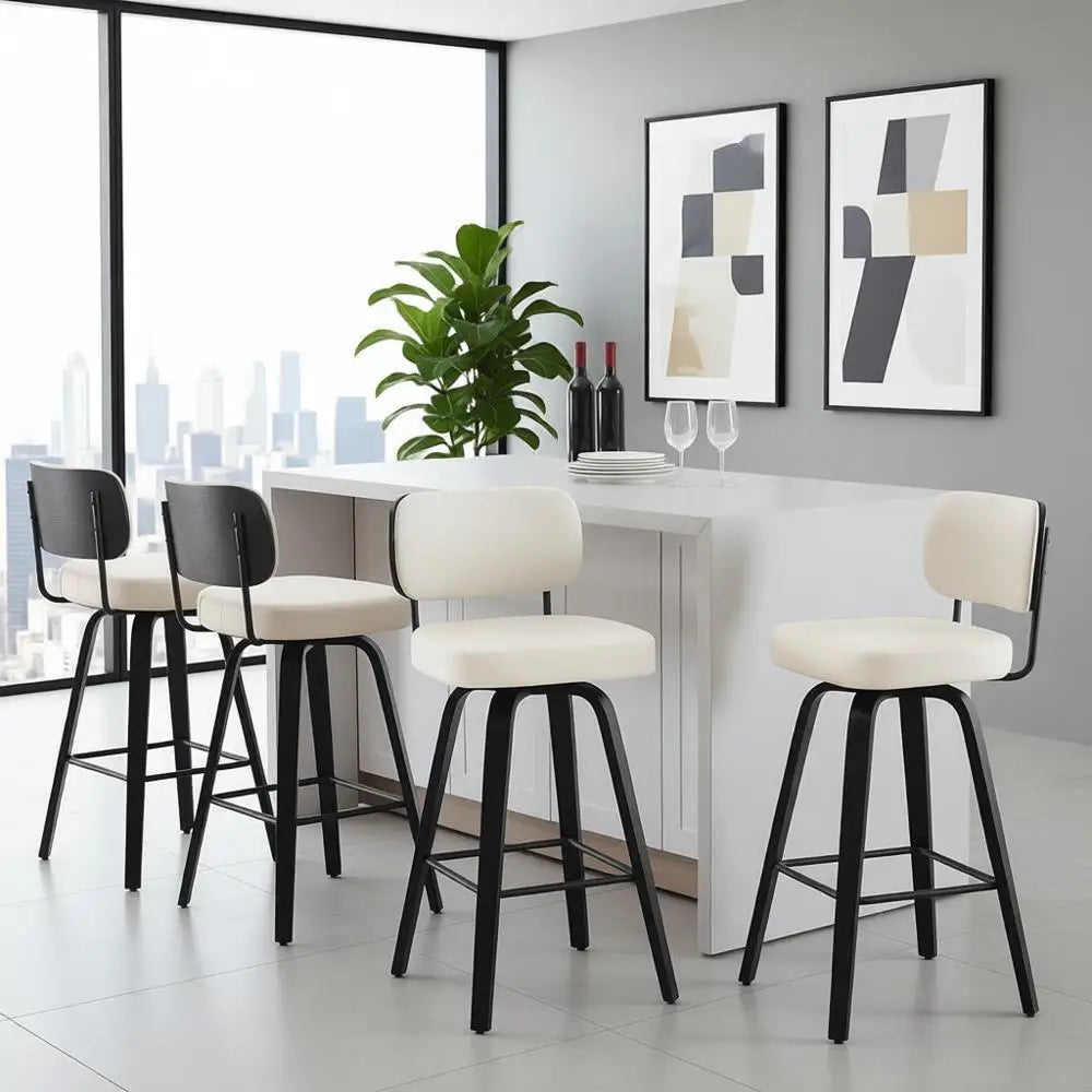 Set of 4 Swivel Counter Height