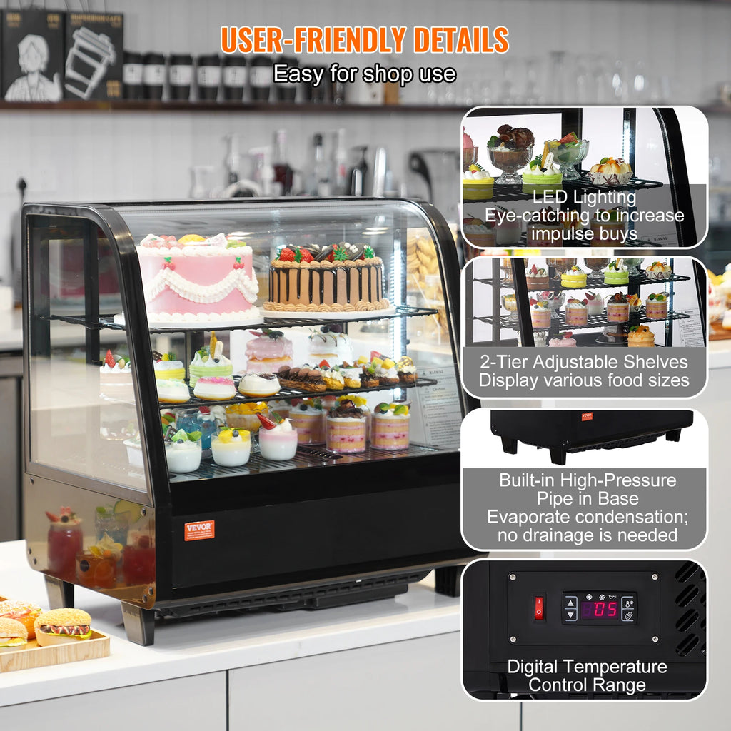 Refrigerated Pastry Display Case Countertop
