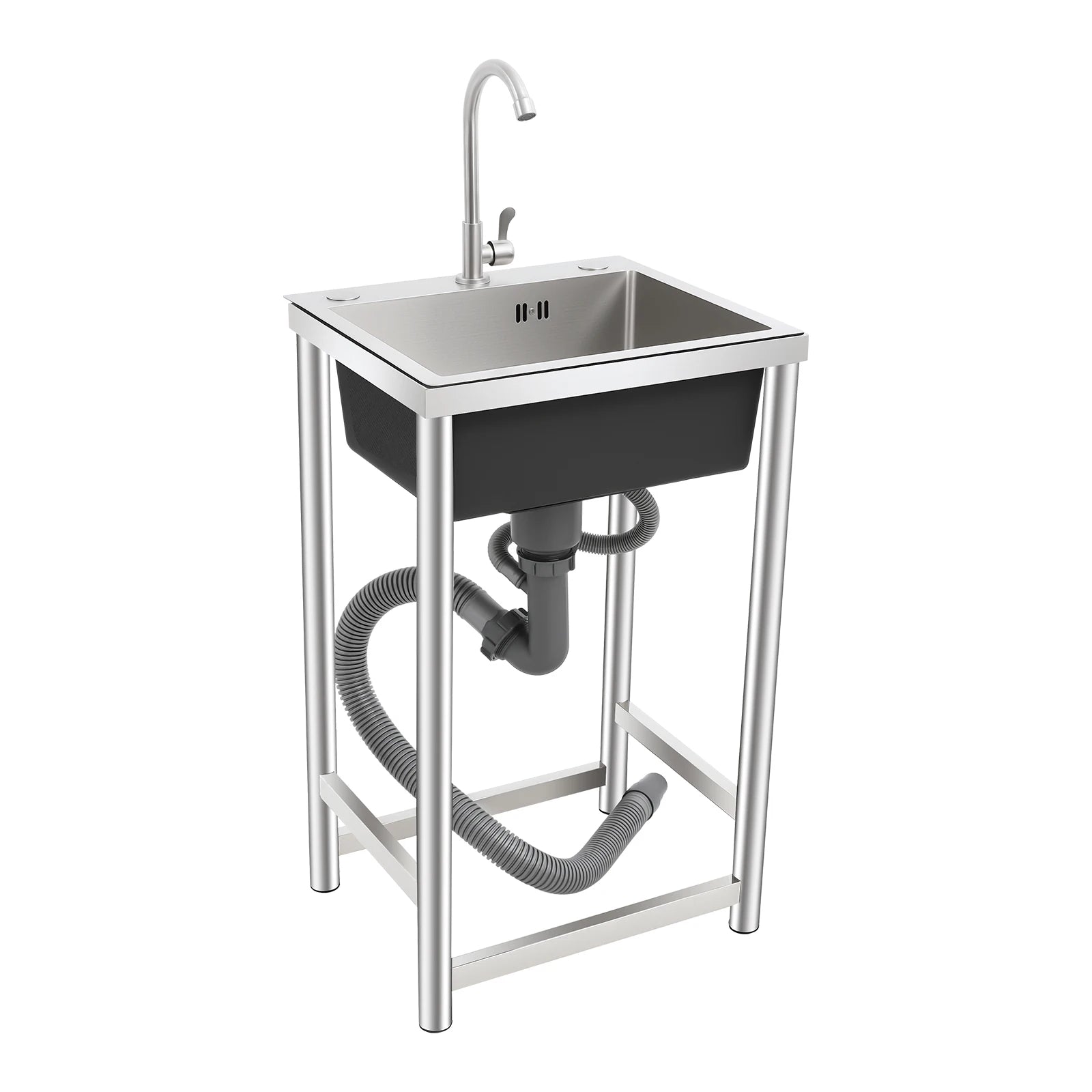 Stainless Single Bowl 18" wi/faucet Undermount