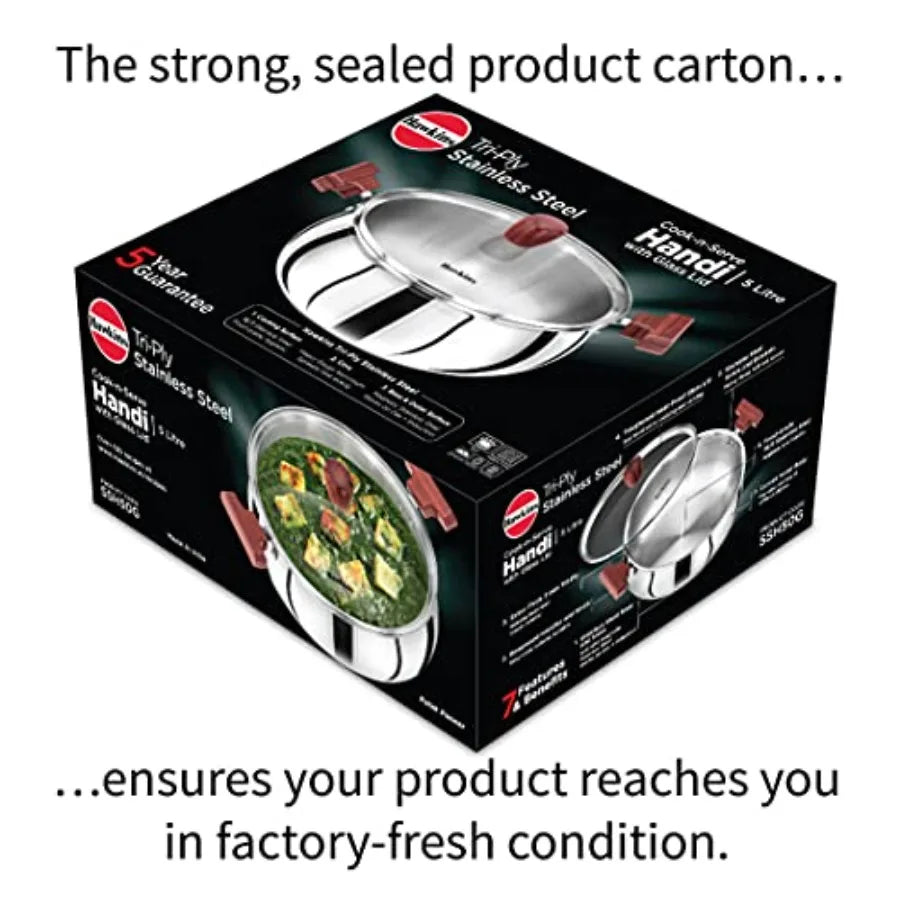 5 Litre Cook n Serve Handi Triply Stainless
