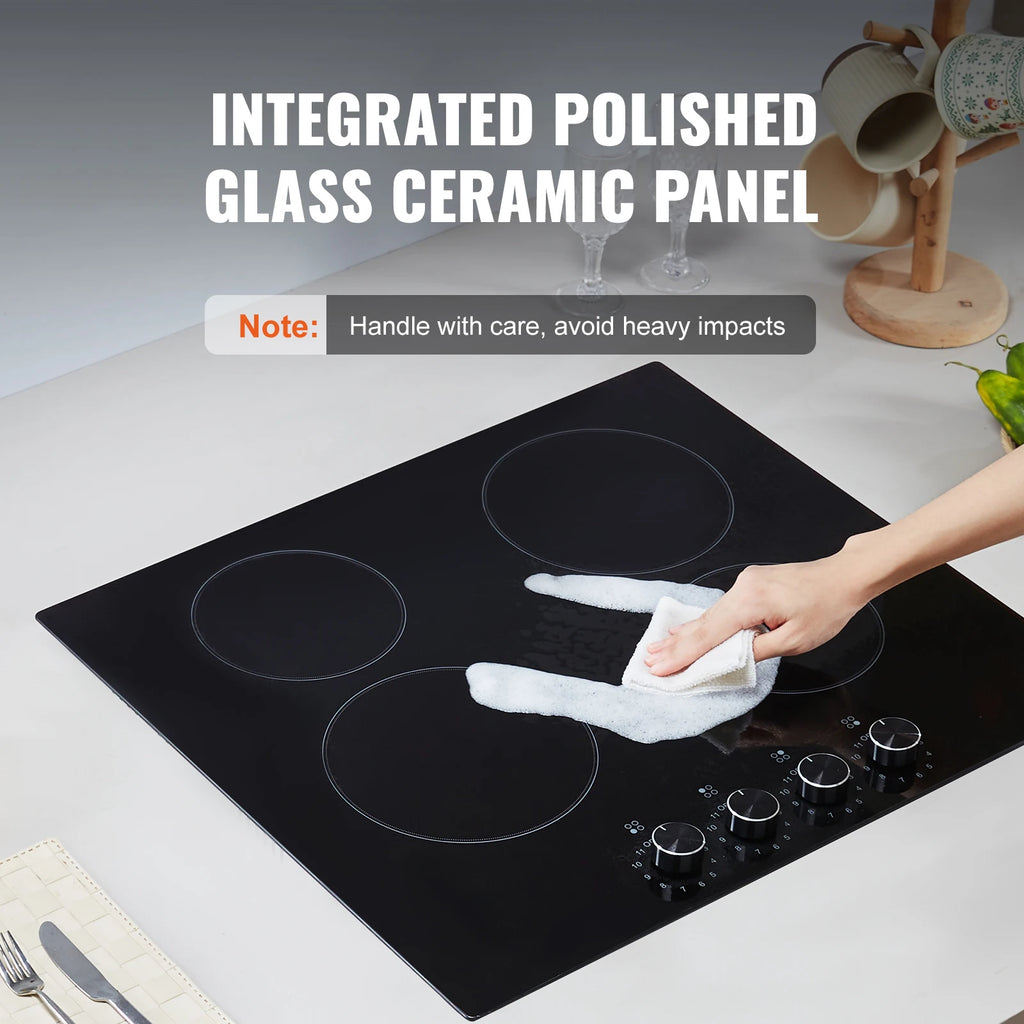 12 24 30" Electric Cooktop 2 or 4 Burners Built-in