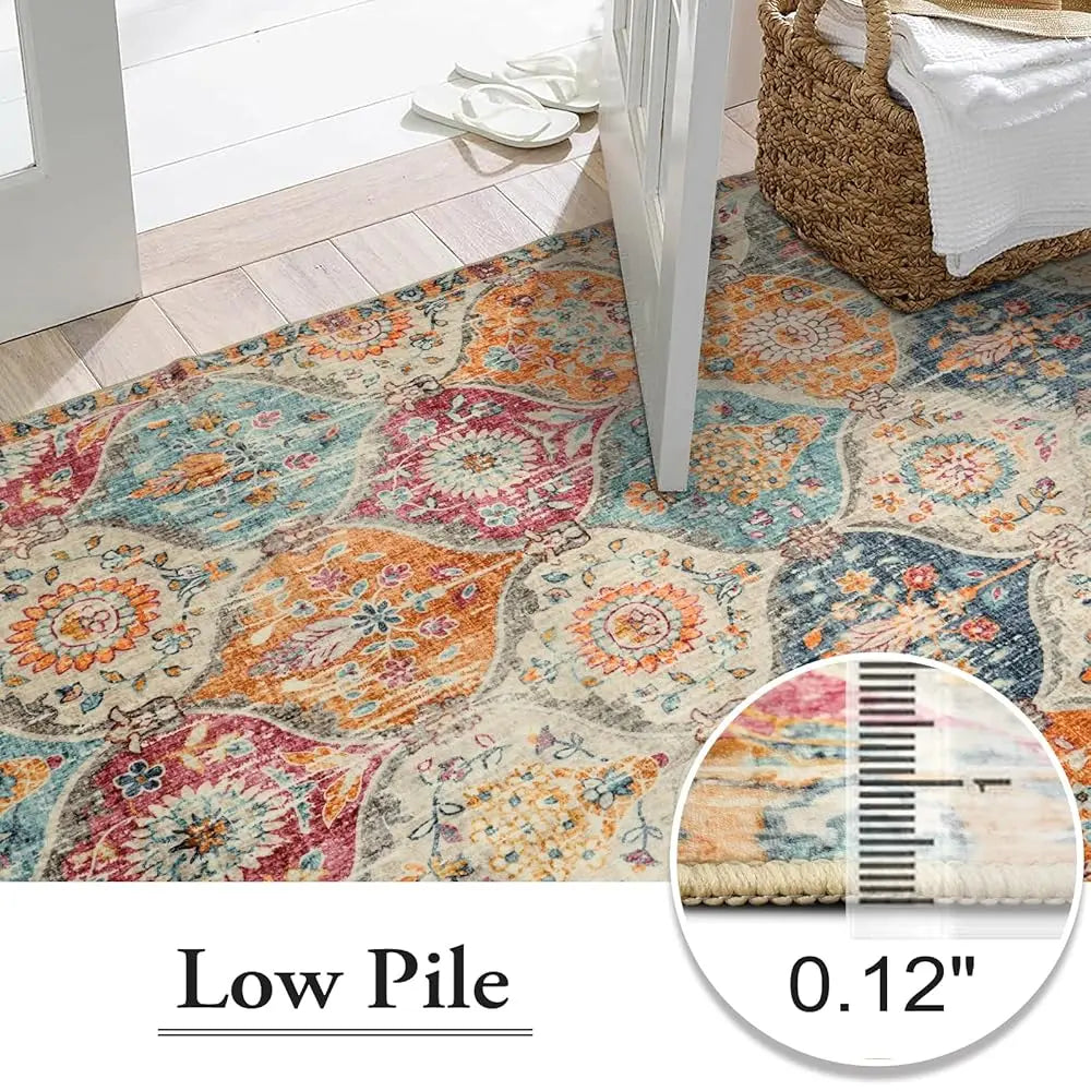 6x9 Moroccan Soft Washable Oriental Trellis