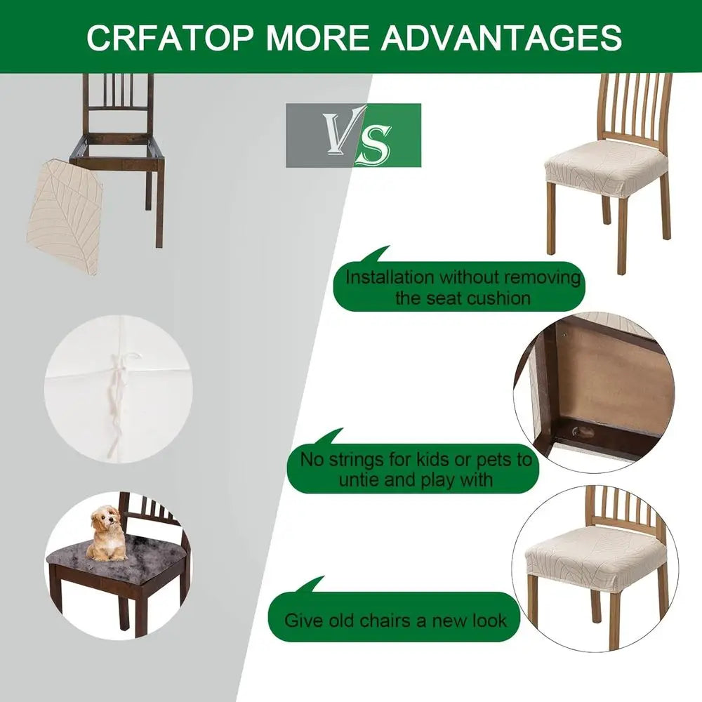 4 Chair Covers Stretchable Washable
