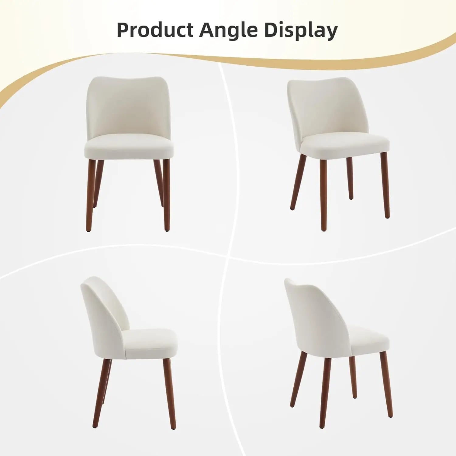 2 Mid Century Modern Dining Upholstered