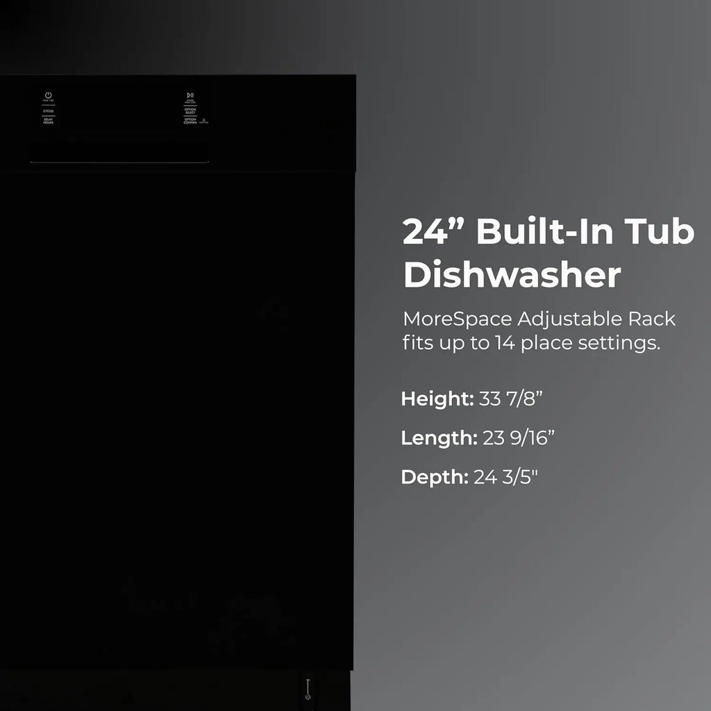 24' Built-In Dishwasher with SmartWash