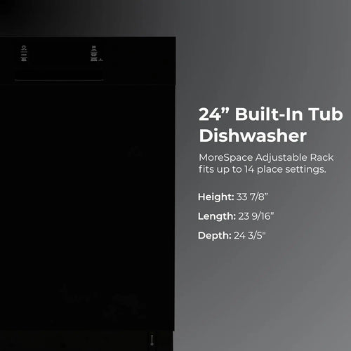 24' Built-In Dishwasher with SmartWash
