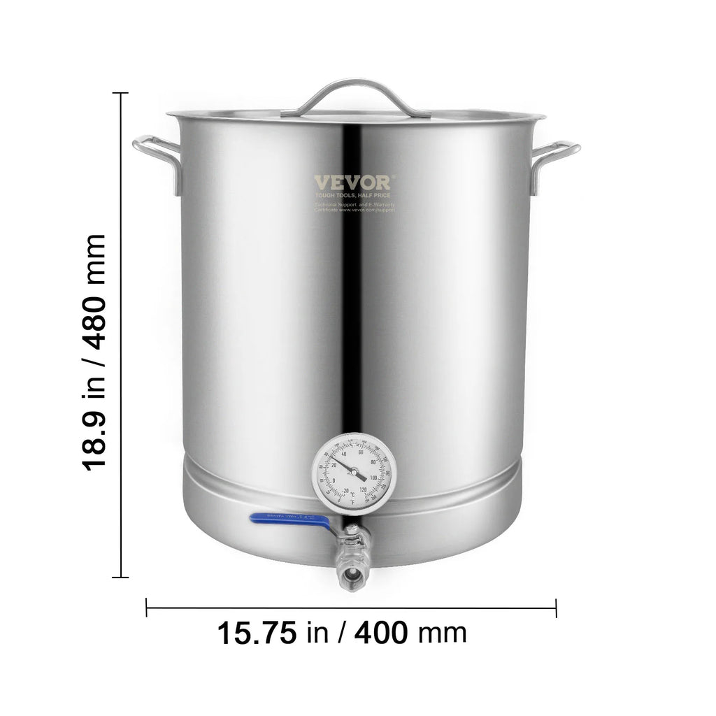 Stainless Kettle 16 GALLON Brewing Pot
