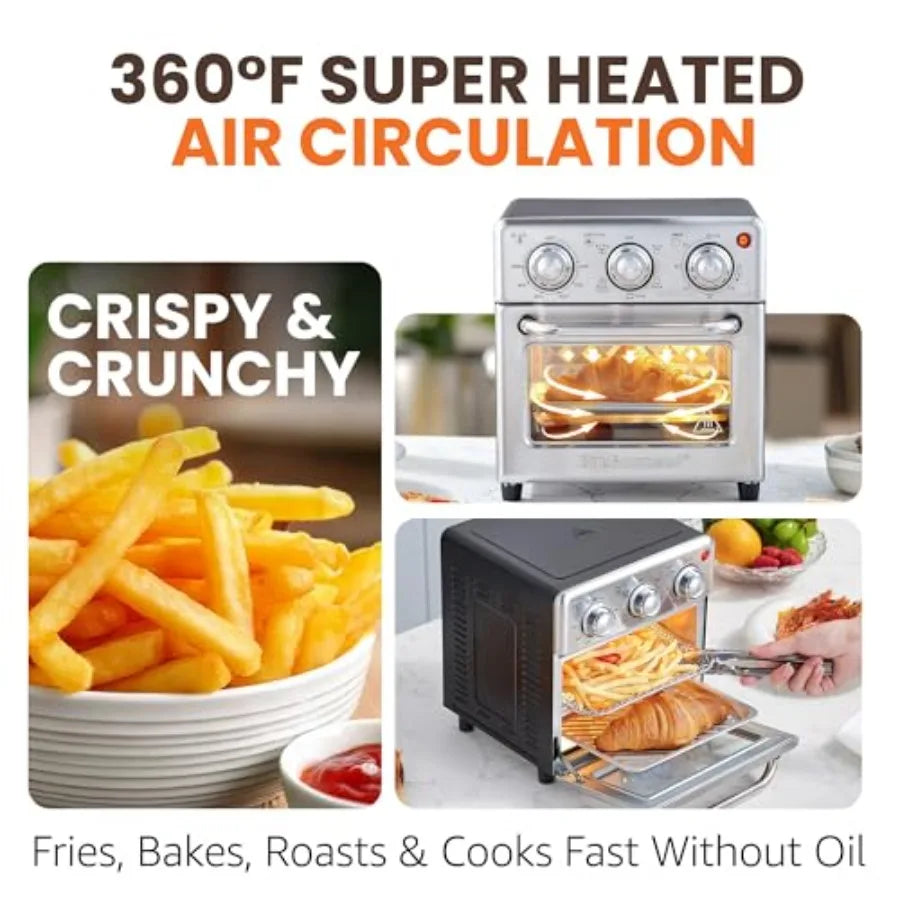 8.5Qt Air Fryer Oven W/Convection Stainless 800-Watts