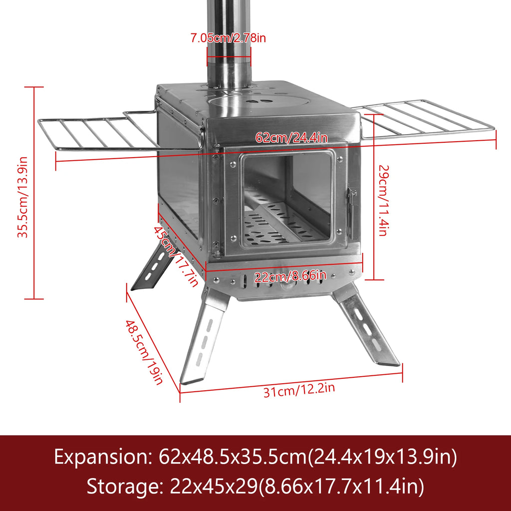 Camping Wood Stove/Tent/Portable Chimney