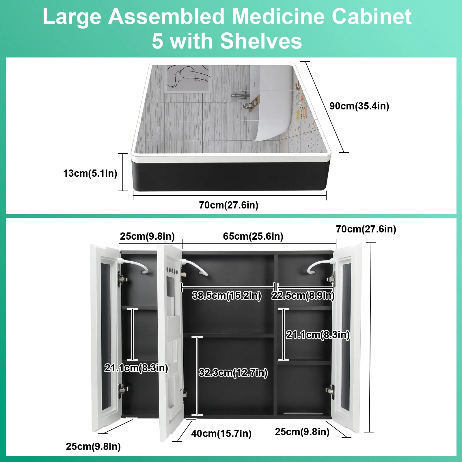 LED Lighted Medicine Cabinet