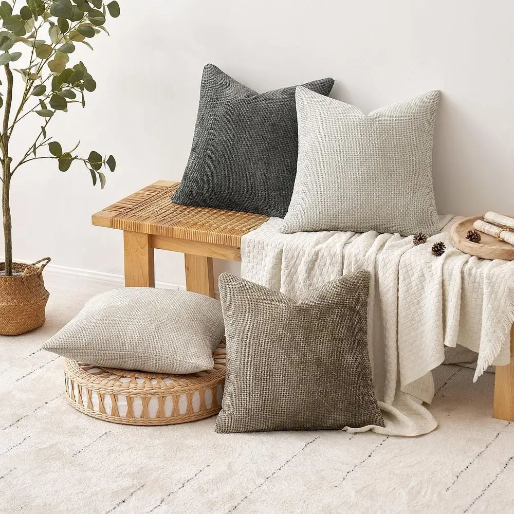 4 Couch Pillow Covers 22x22