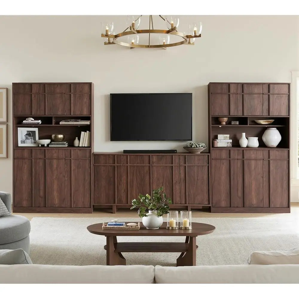 72" Kitchen Pantry Cabinet W/Walnut Countertop
