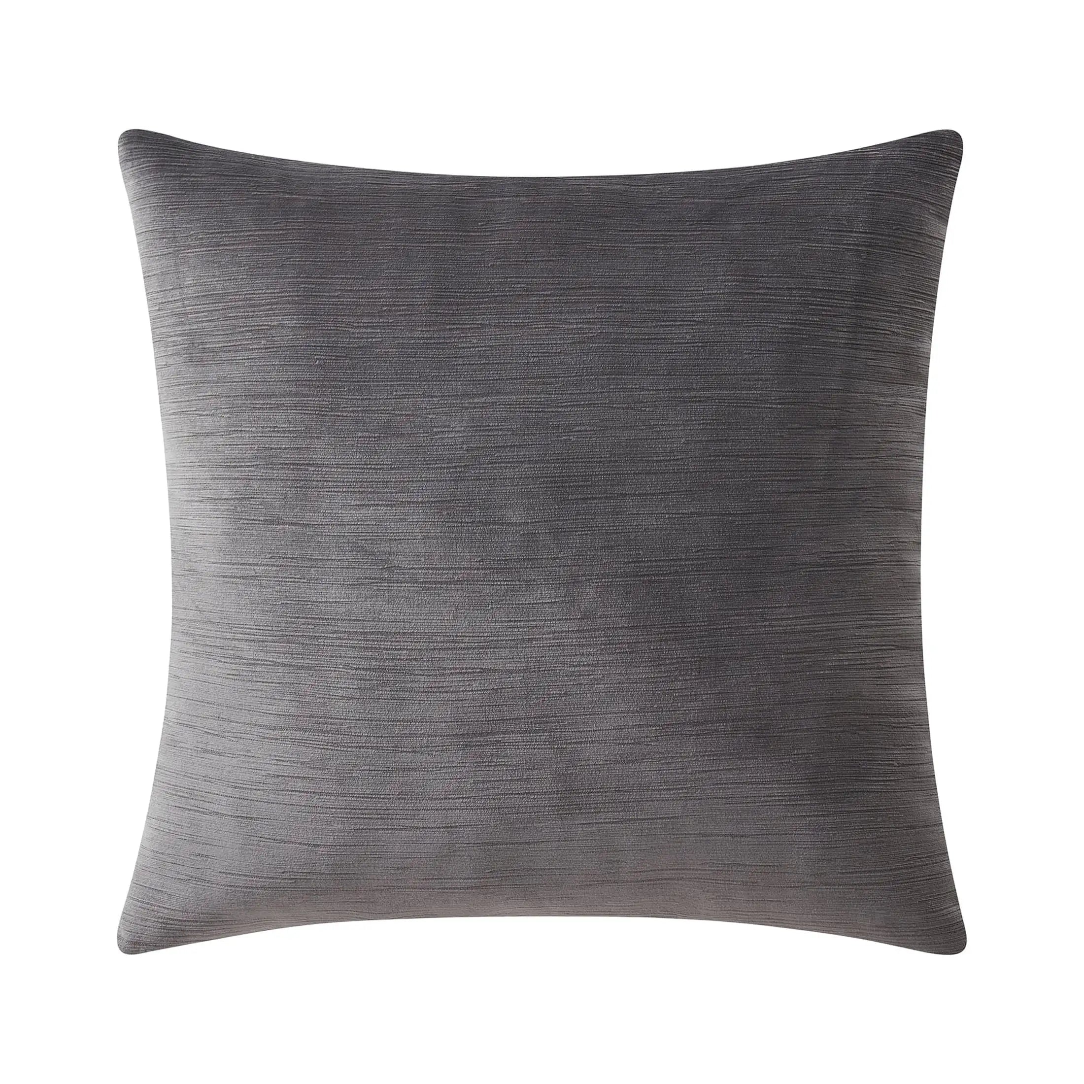 18" x 18" Grey Textured Velvet