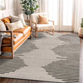 5x7 Bohemian Stripe Cream/Black