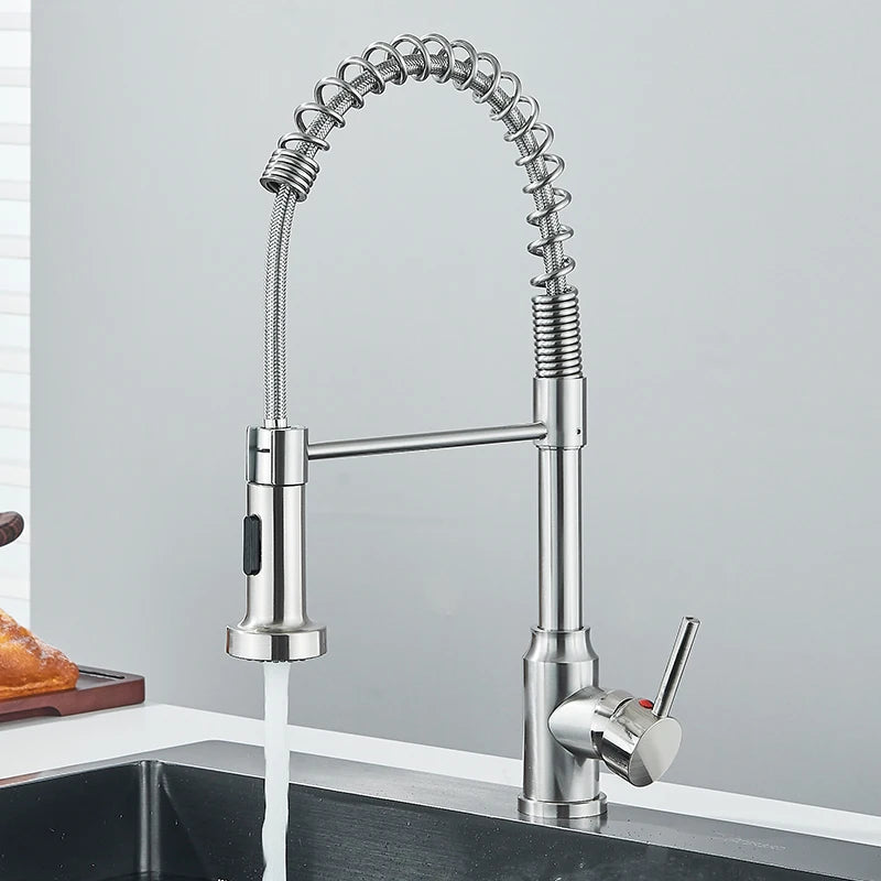 Pull Down Single Handle Mixer Tap 360° Swivel