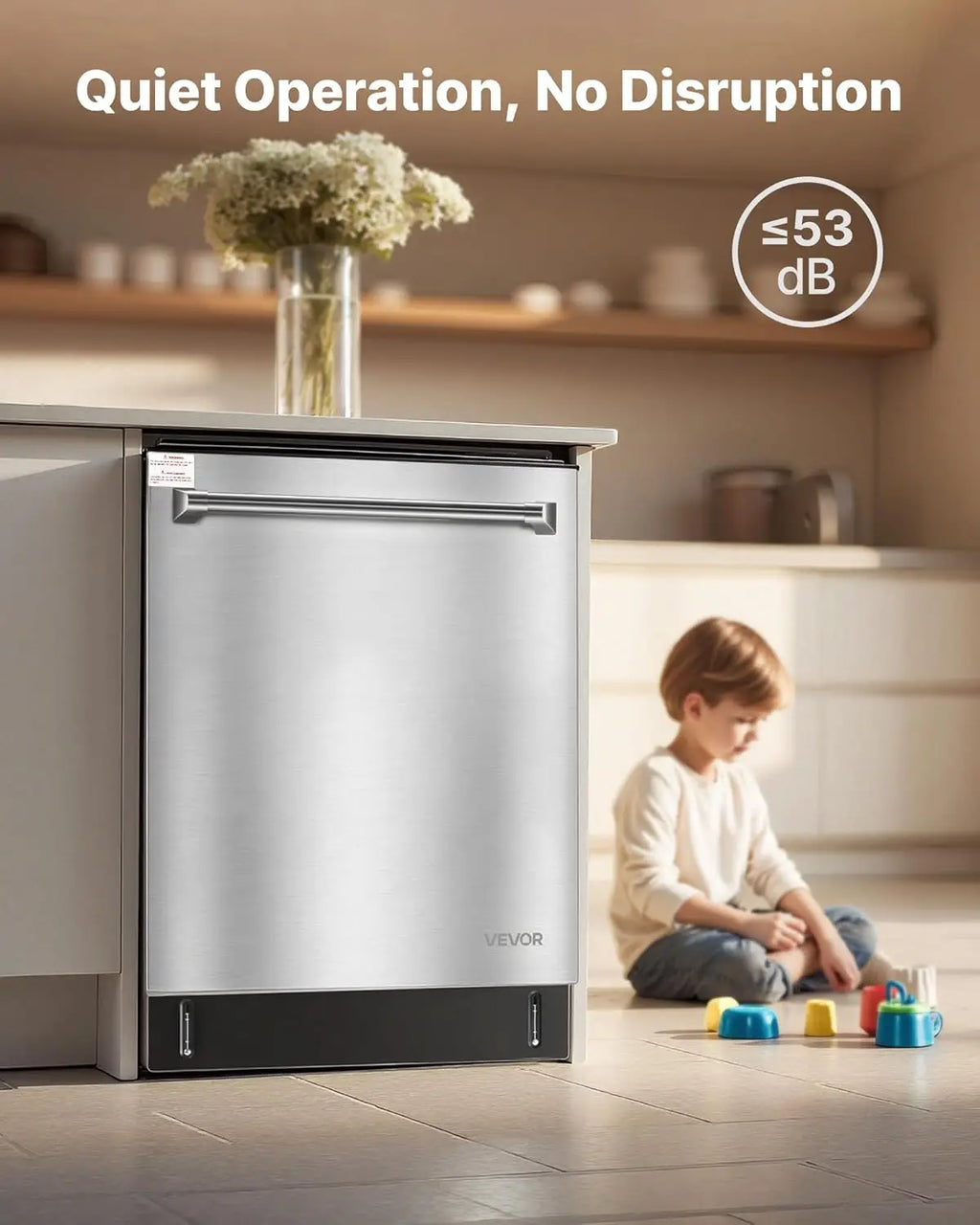 24-Inch Built-In Dishwasher, Stainless Steel Tub