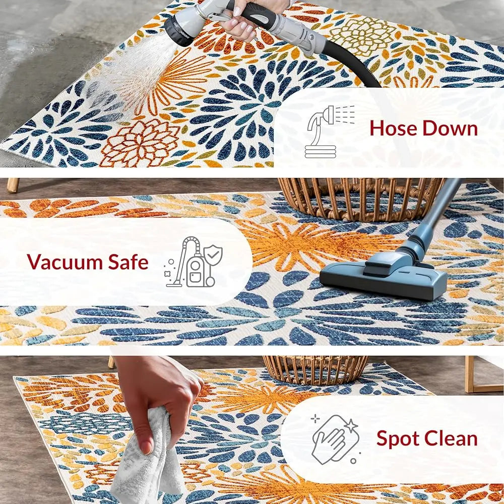 loral & Paisley 5X8 Indoor/Outdoor