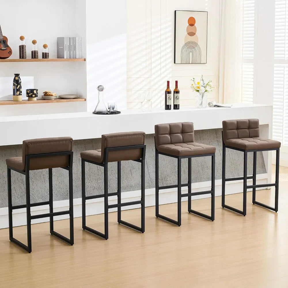 Bar Height upholstered Stools (4)