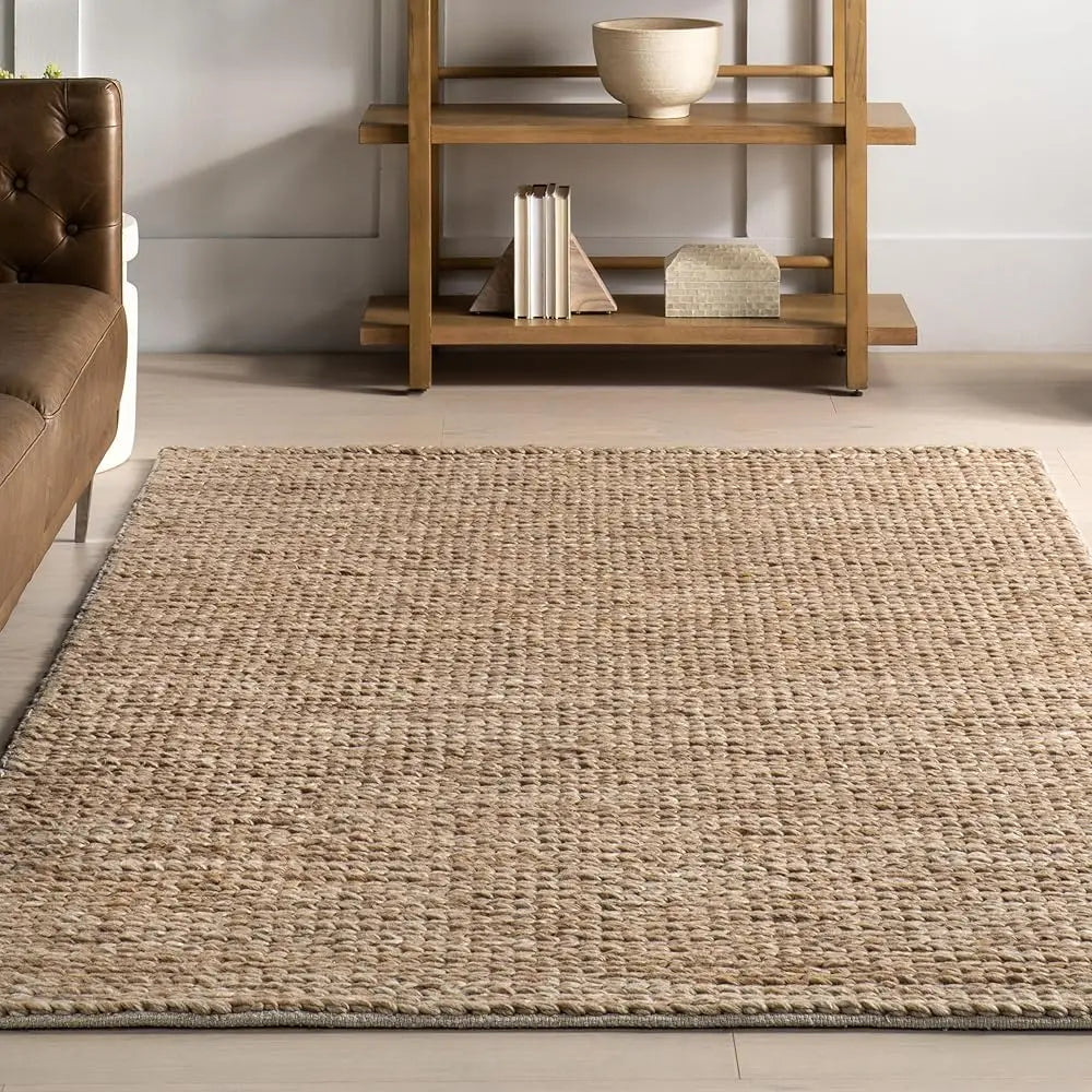 4X6 Wool Handmade Tan Rustic Farmhouse
