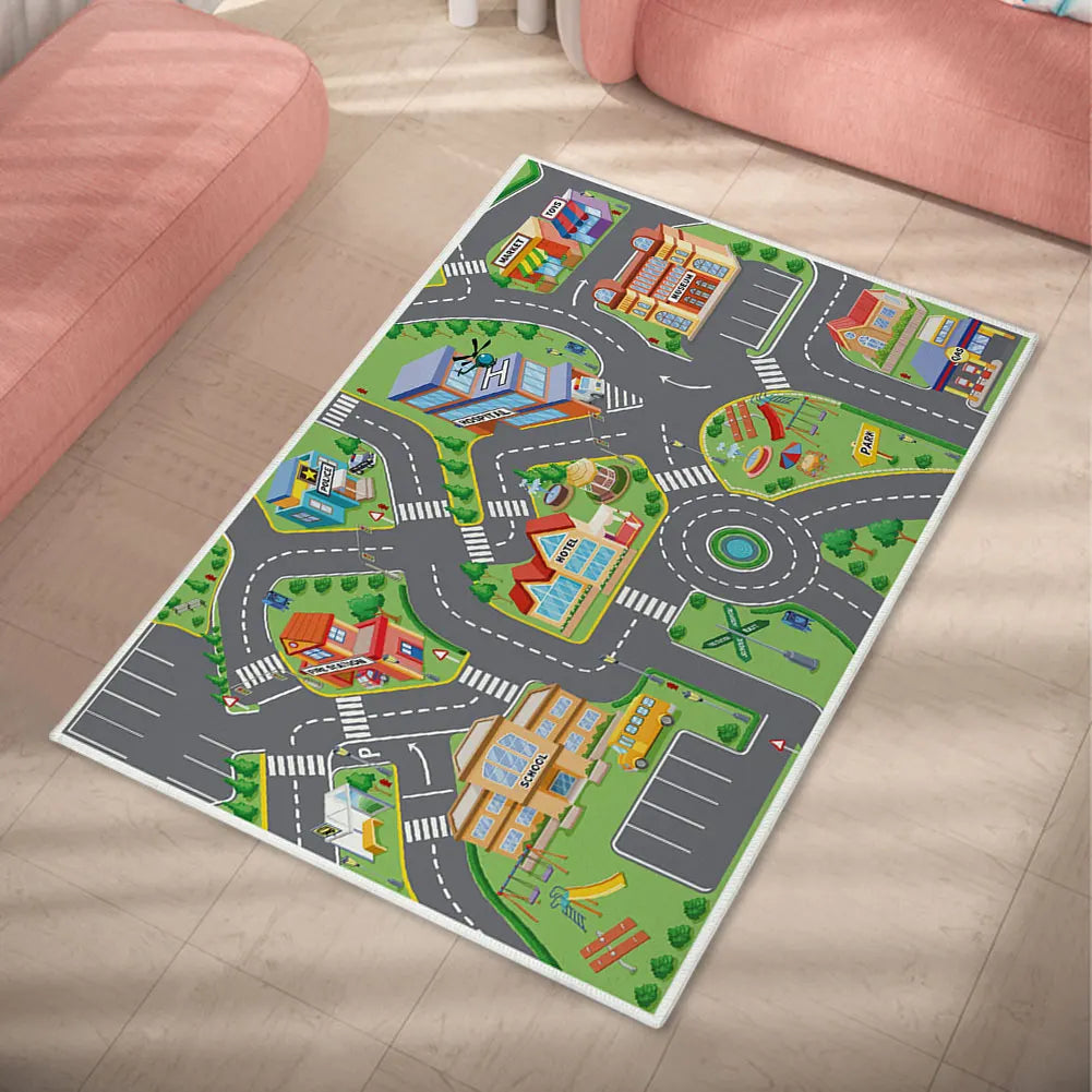 40"x34" Child Playmat Simulated City