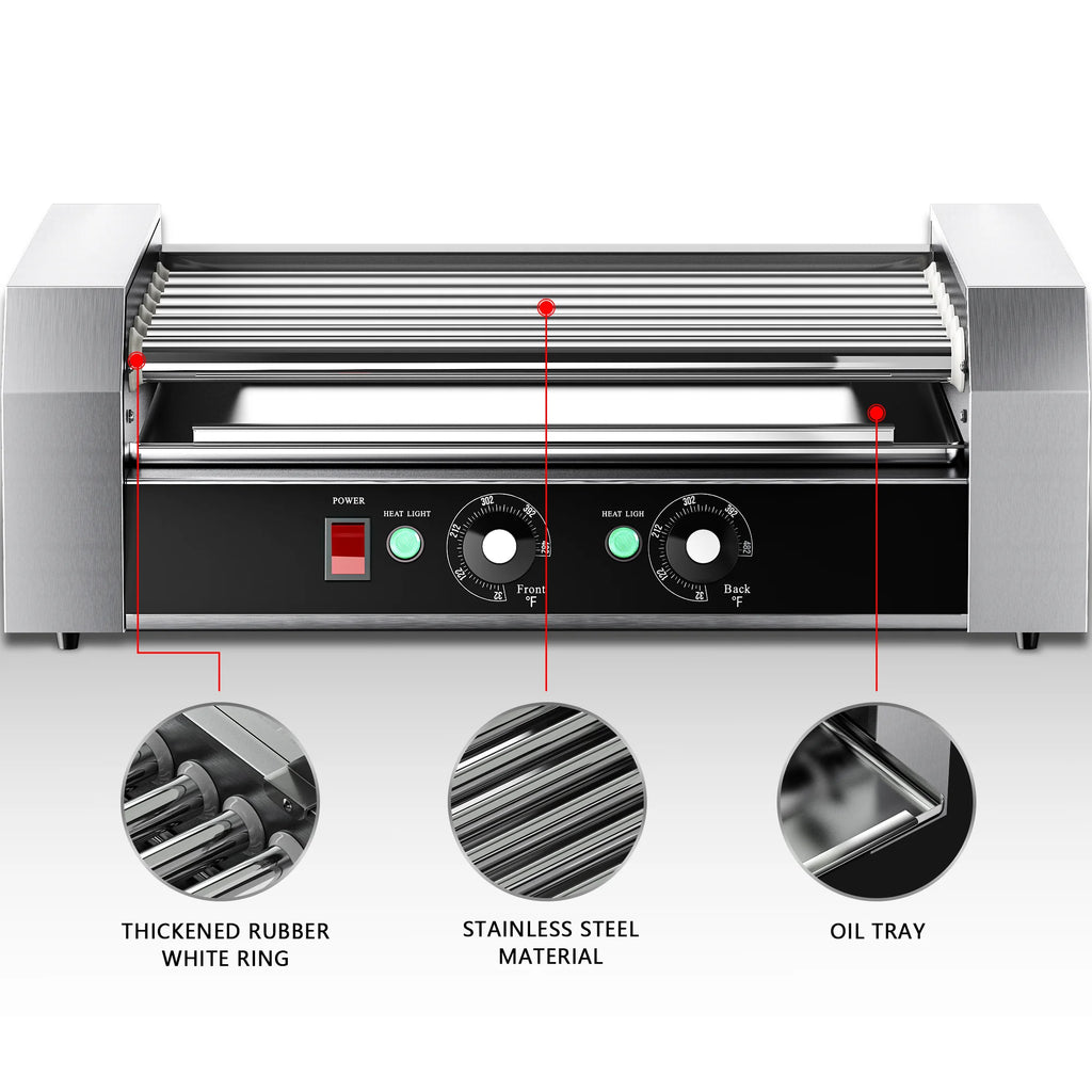 Commercial-Grade 7-Roller 18-Capacity, Smart Dual-Zone