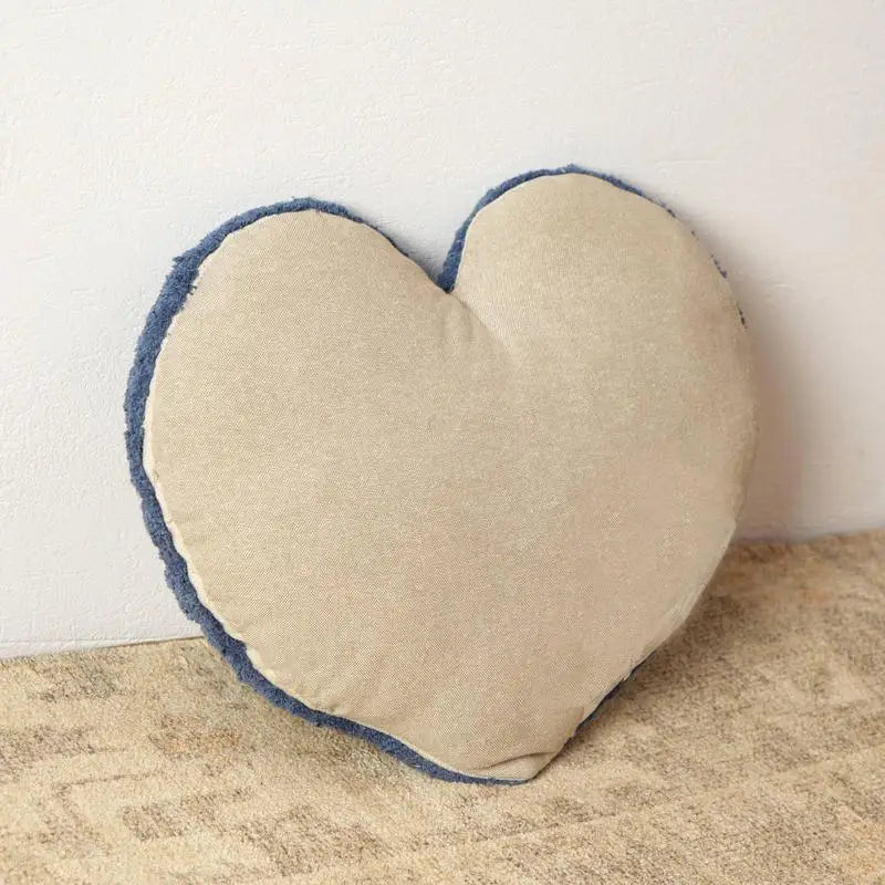 Blue Heart Pillow 16x14