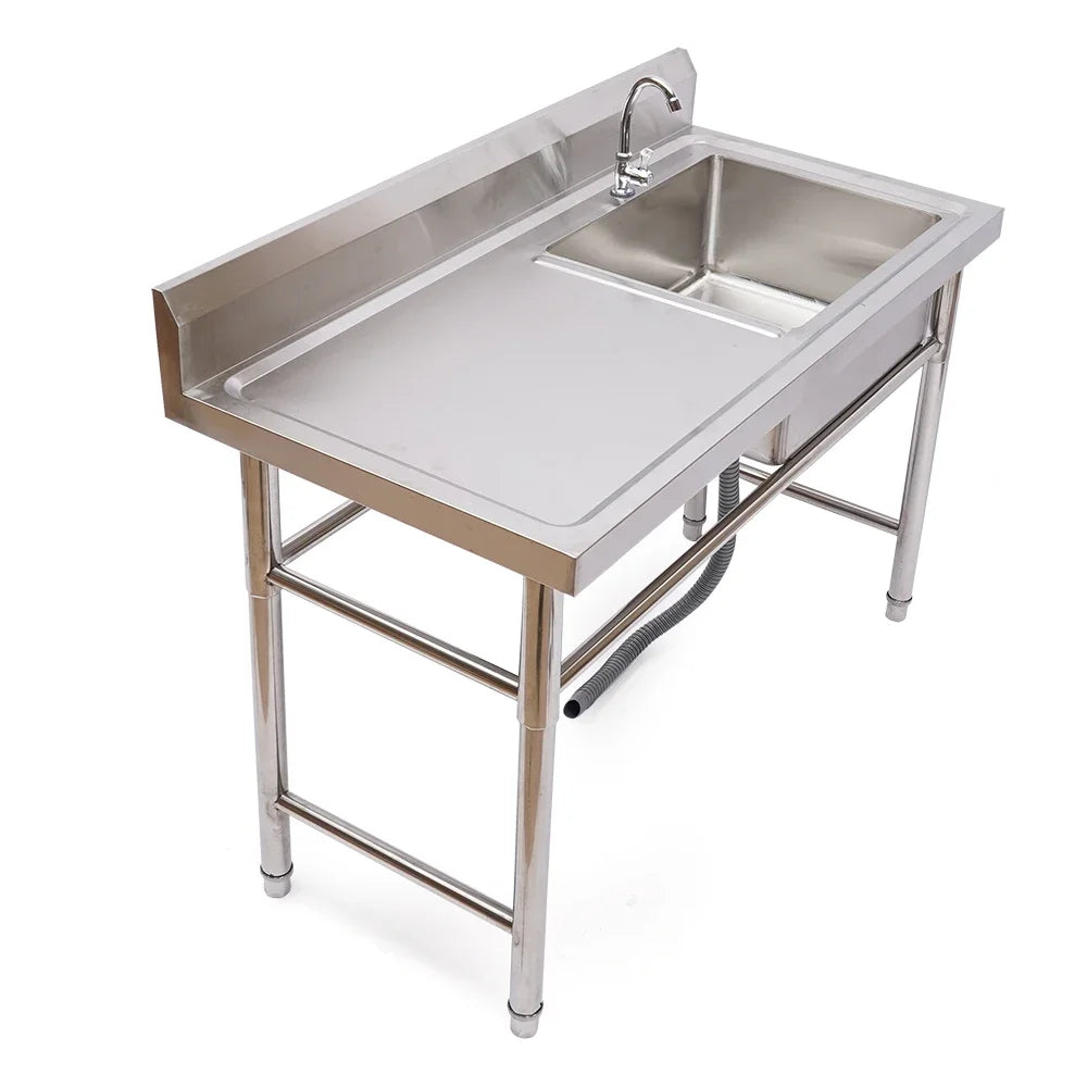 Left Platform Commercial Stainless w/Faucet