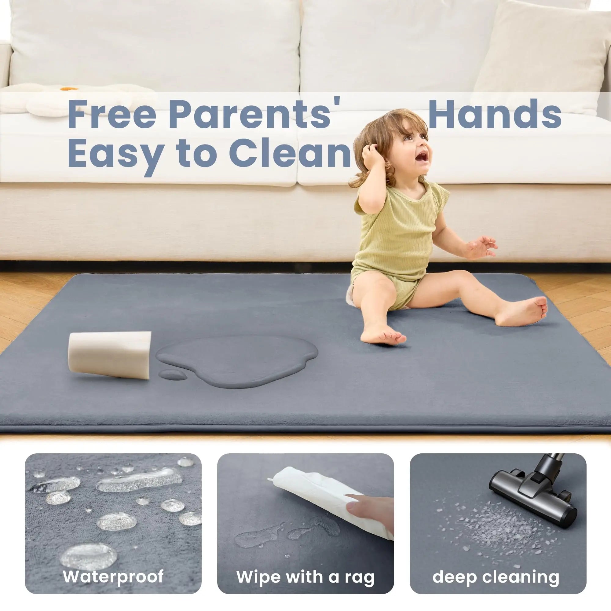 1.3“ Thick Memory Foam Playpen Mat